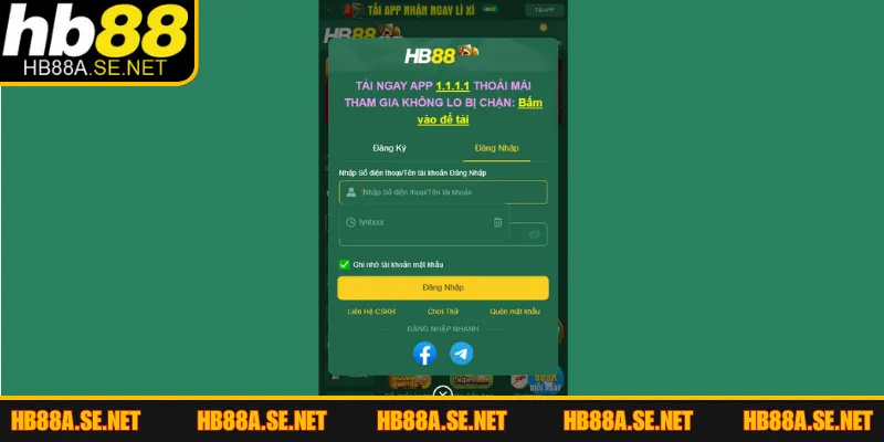 Đăng nhập HB88 - Hướng Dẫn 02 Cách Truy Cập Nhanh Nhất 1 Hướng dẫn 2 cách để đăng nhập HB88 nhanh chóng