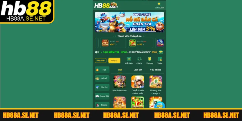 Giới Thiệu HB88 - Nhà Cái “Làm Mưa Làm Gió” 2026 2 Nhà cái được đánh giá cao bởi nhiều điểm nổi trội